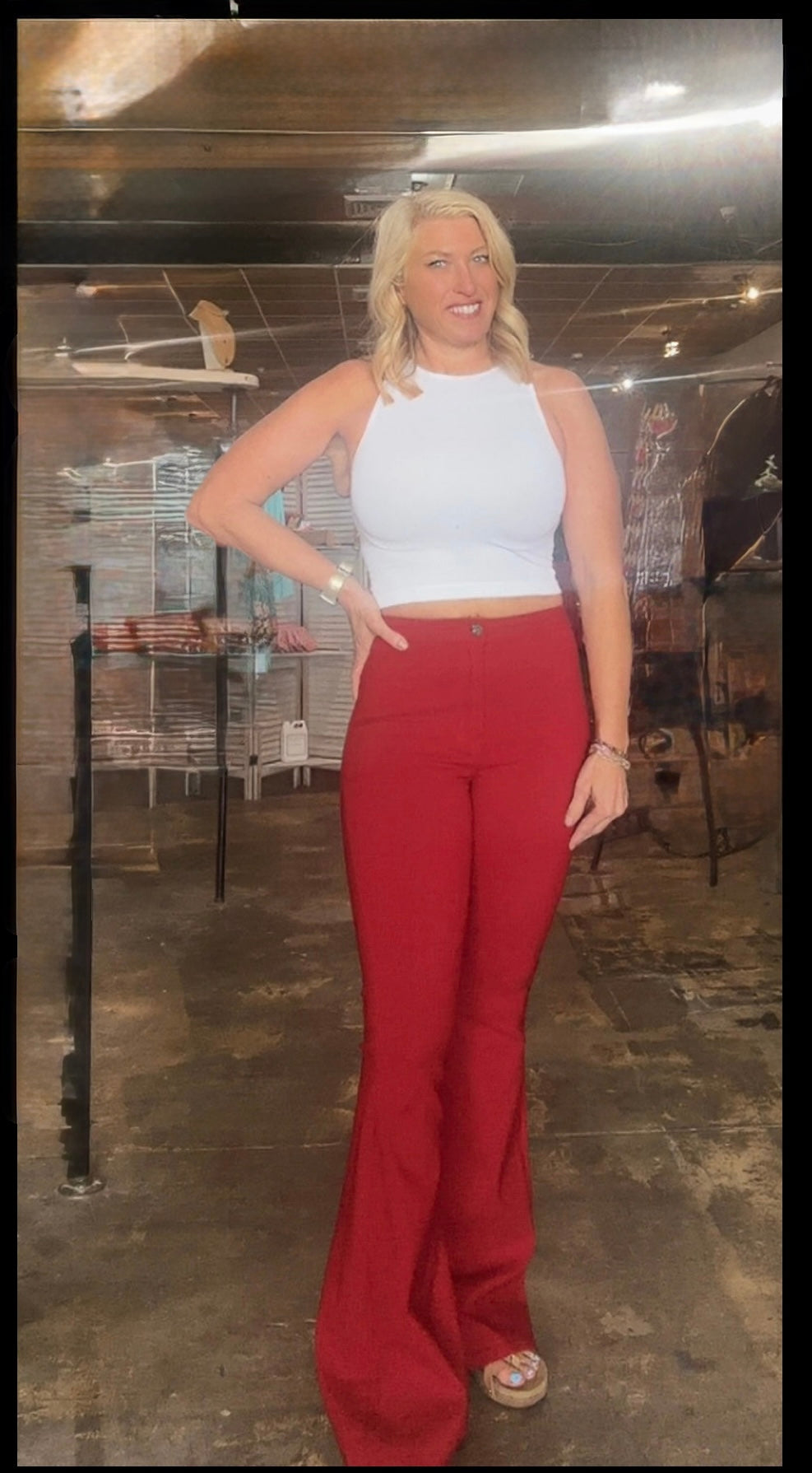 Burgundy Flares