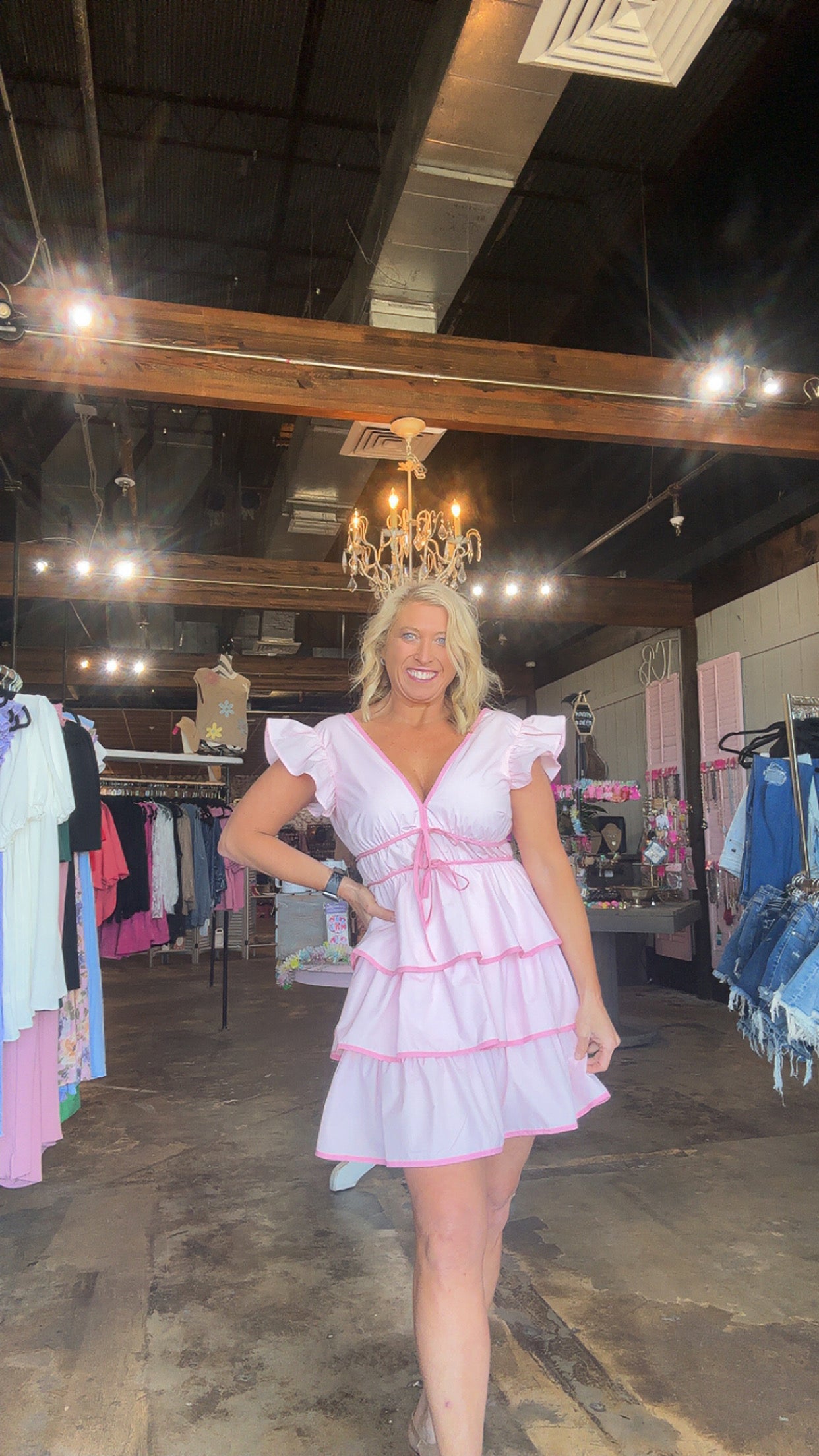 Roseleigh Ruffle Mini Dress