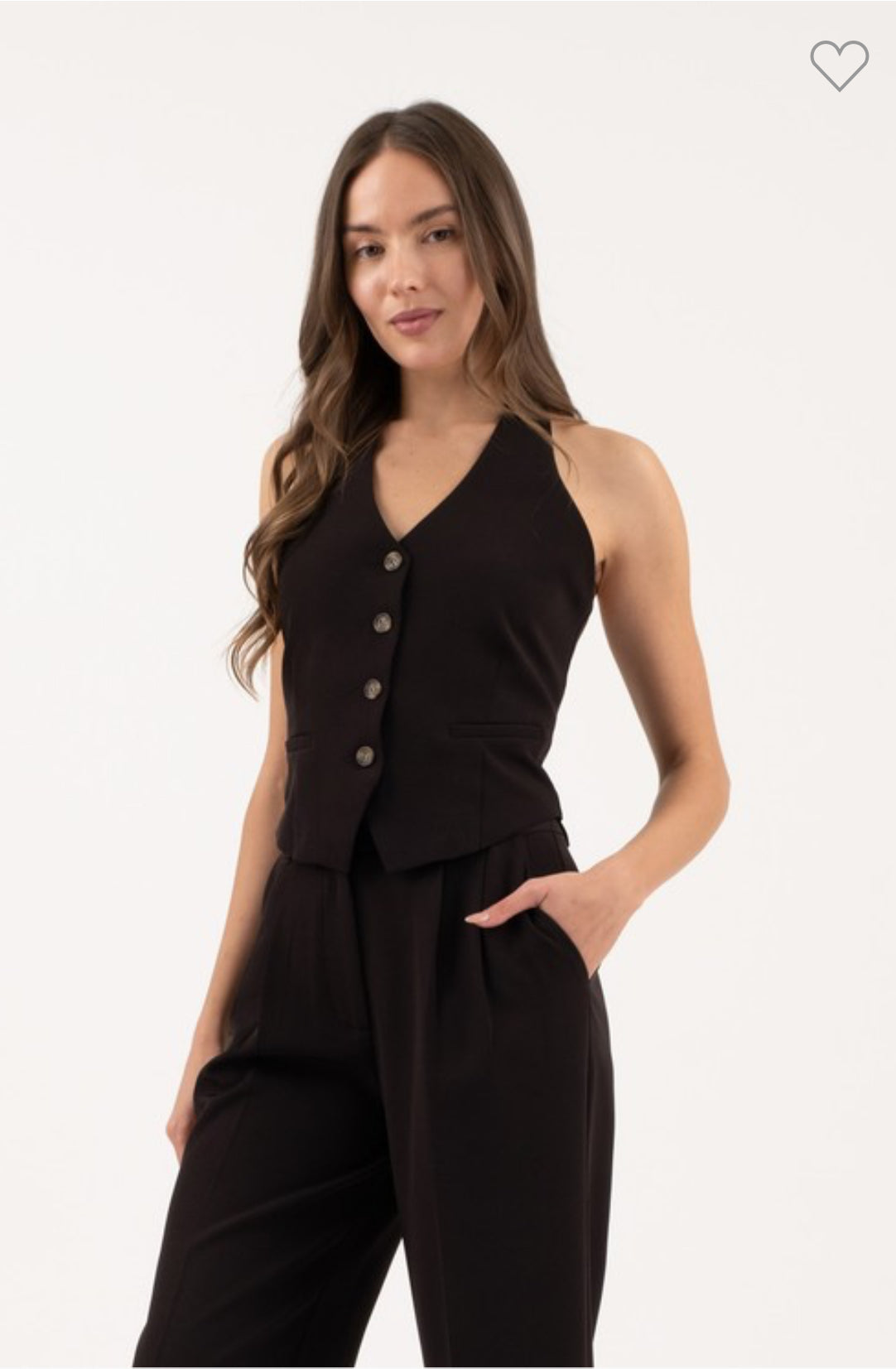 Chic Curve Halter Vest