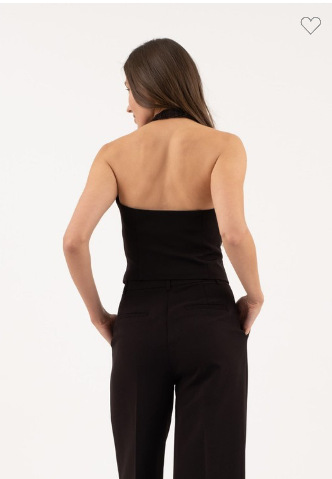 Chic Curve Halter Vest