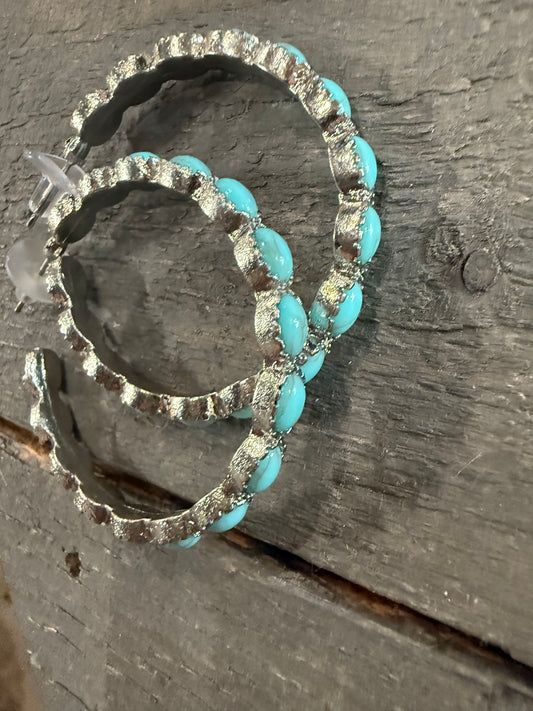 Turquoise hoop