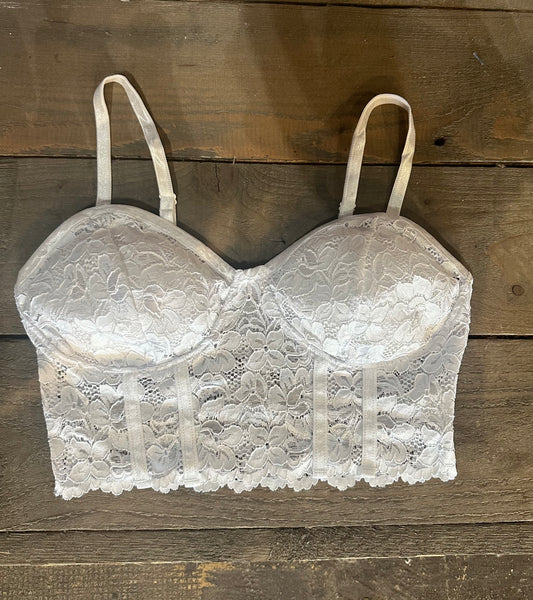 White Butterfly Bustier