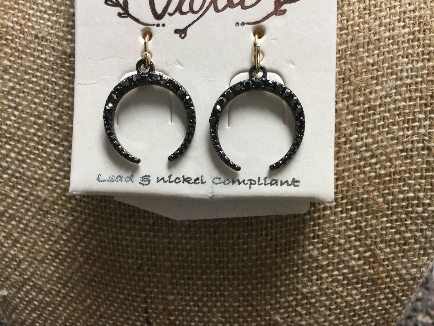 Half Moon Necklace with Earrings