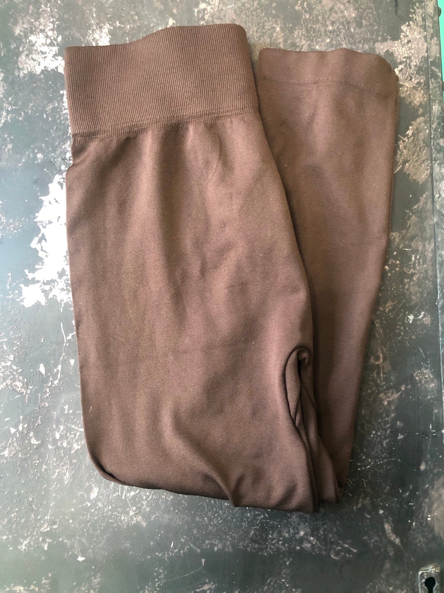 Brown Nylon Capris