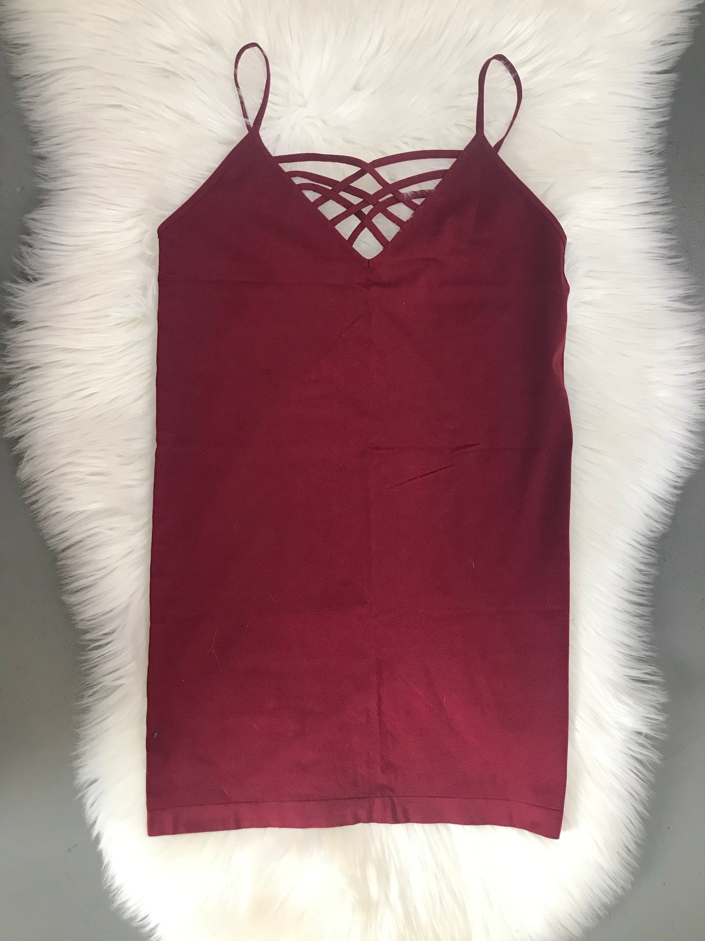 Burgundy Cage Tank