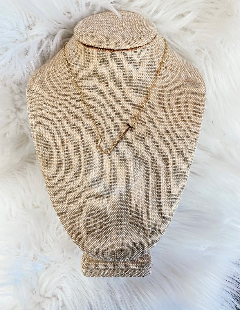 Big initial necklace