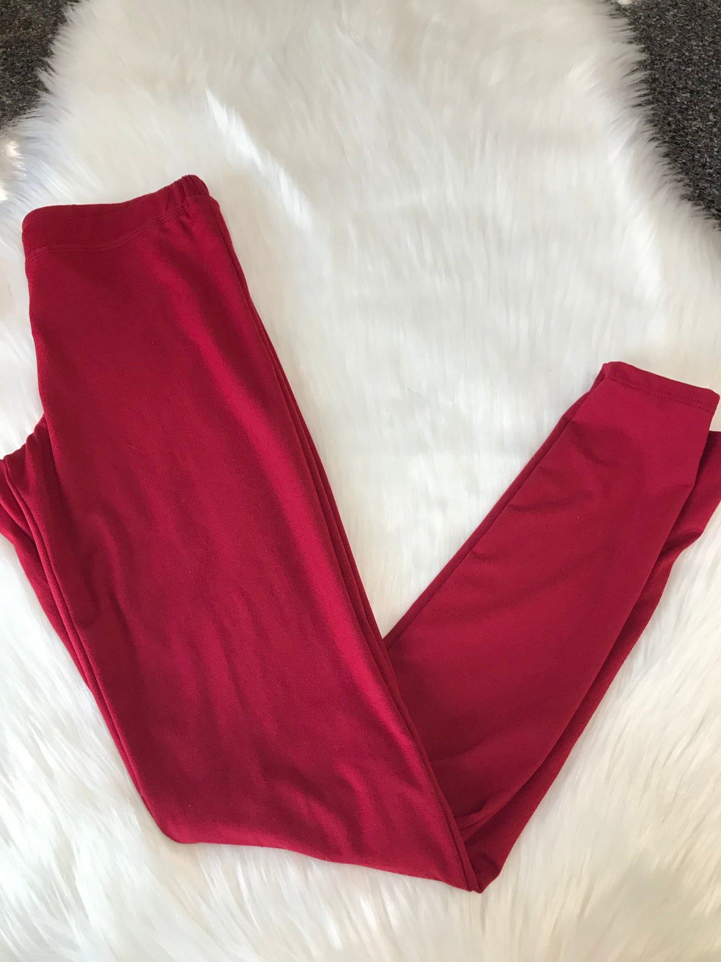 Burgundy Tween Leggings