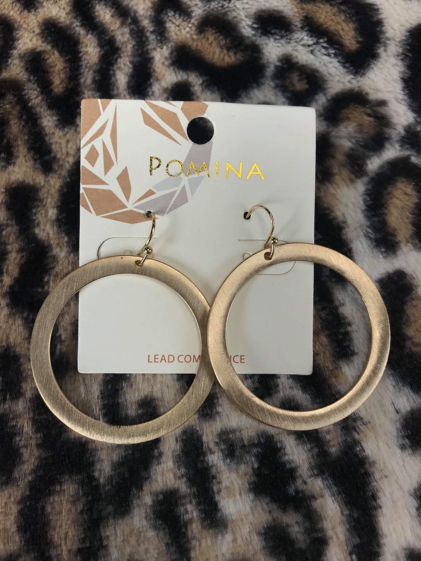 Gold Circular Hoops