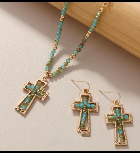 Teal cross