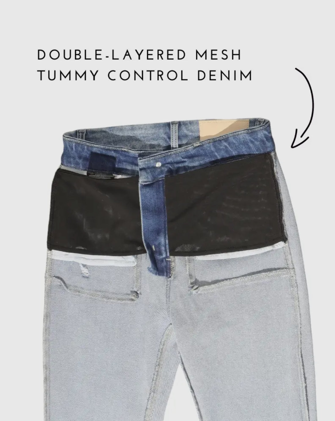 Sculp & Smooth Mesh High Rise Jeans