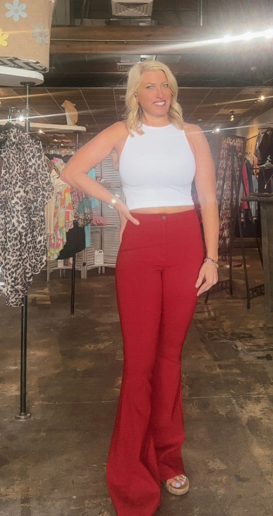 Burgundy Flares