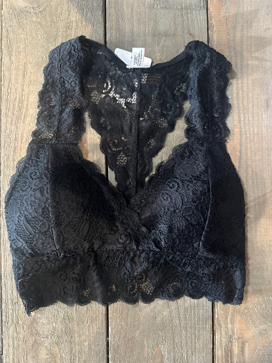 Black Lace Halter