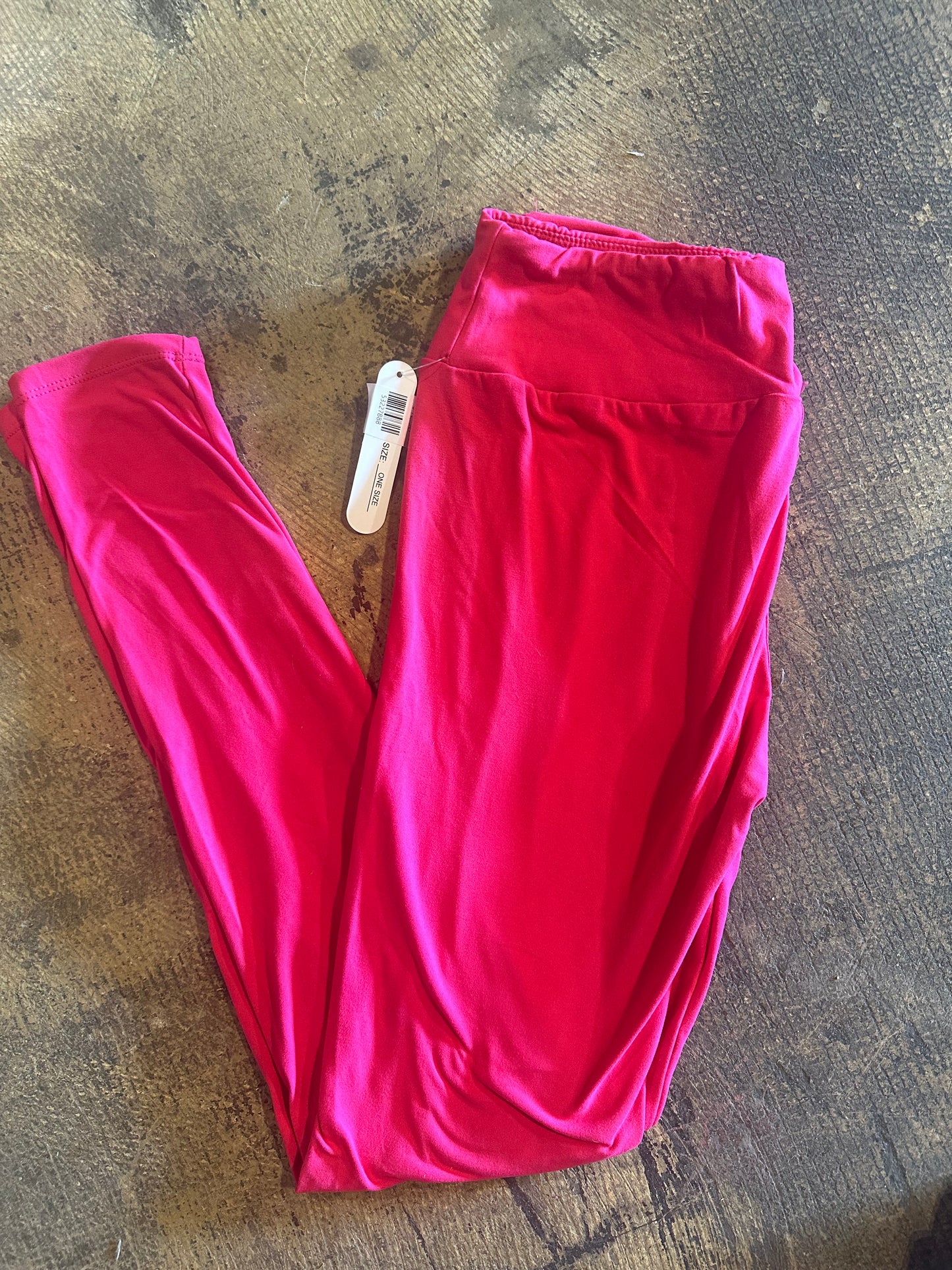 Fuchsia Yoga Band leggings