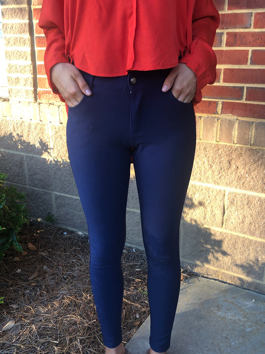 Navy Jeggings