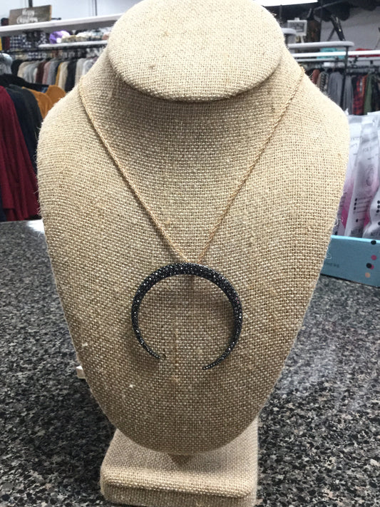 Half Moon Necklace with Earrings