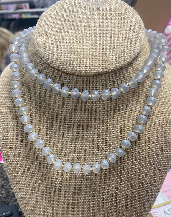 Grey Bead Necklace