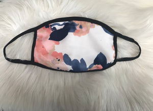 Peach and Blue Floral