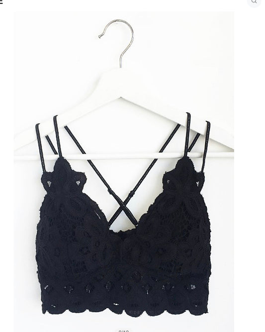 Black curvy Bralette