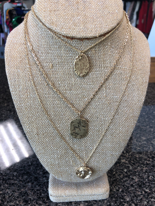 Trio Gold Necklace